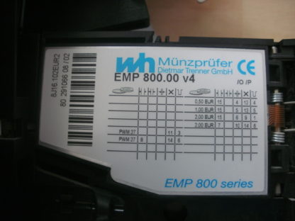 Ergoline MCS IV PLUS Münzkassierer Ersatzteile Münzprüfer WH EMP 800.00 v4